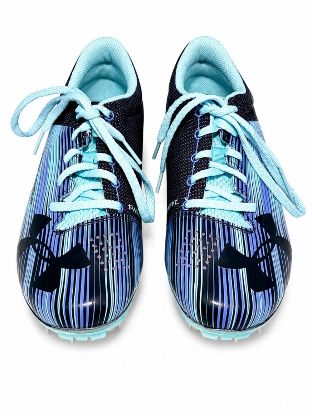 Under Armour Run Fast Track & Field Racing Spikes Women's Size 9.5 Blue Black
